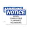 Signmission Diesel Combustible Flammable No Smoking OSHA Notice Sign, Vinyl Decal, 7in W x 5in L, 2PK OS-2PACK-NS-D-57-L-10988 - alternate 1